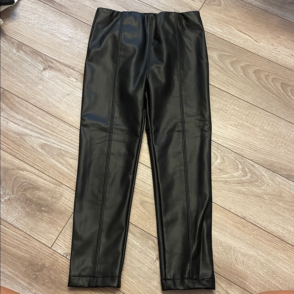 Black Faux Leather legging Pants